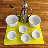 Square Serving Mat/Table Protector - Yellow Gloss