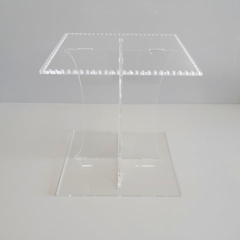 Square Acrylic Wedding/Party Cake Separator Stand For Crystals - Crystals Not Included