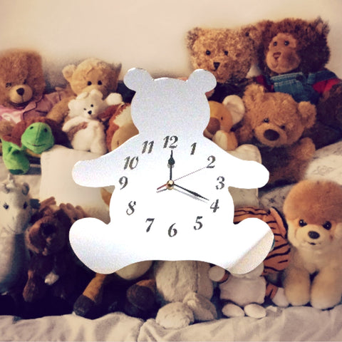 Teddy Bear Shaped Clocks - Many Colour Choices