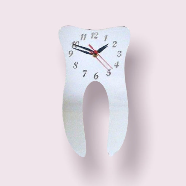 Tooth Shaped Clocks - Many Colour Choices