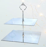 Two Tier Square Cake Stand
