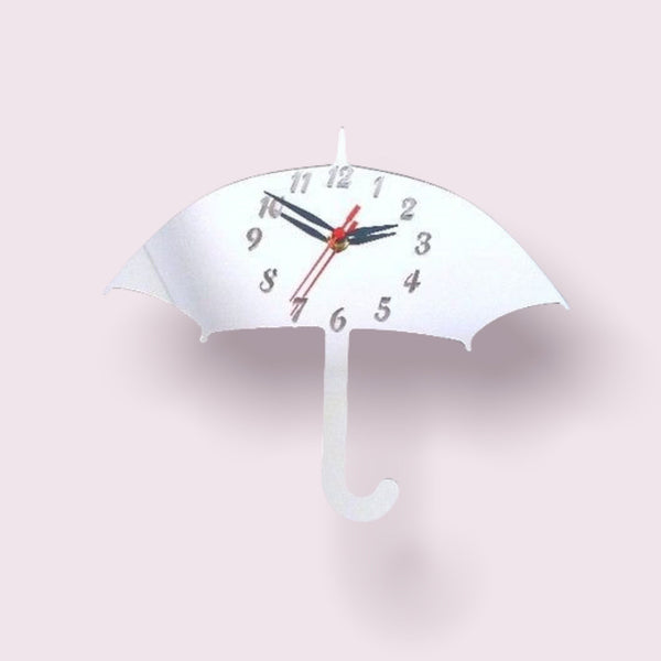 Umbrella Shaped Clocks - Many Colour Choices