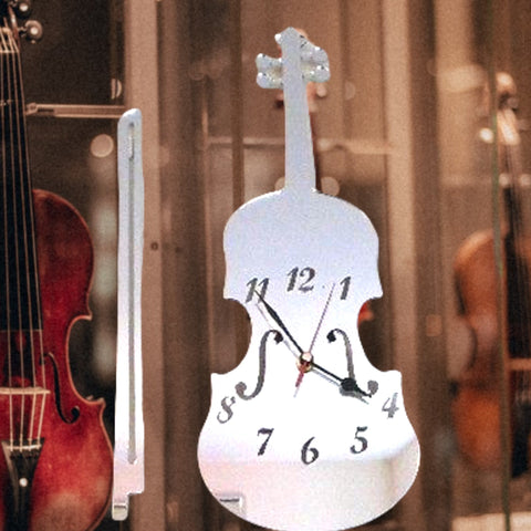 Violin Shaped Clocks - Many Colour Choices
