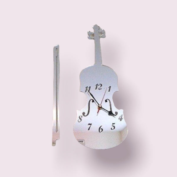 Violin Shaped Clocks - Many Colour Choices