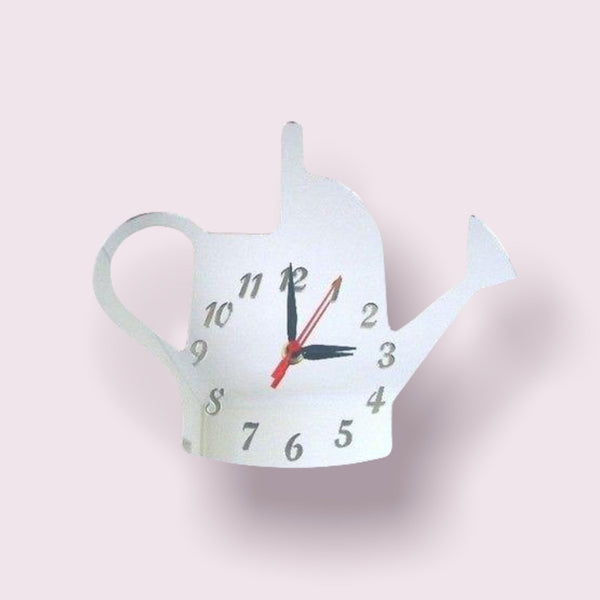 Watering Can Shaped Clocks - Many Colour Choices