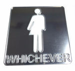 'Whichever' Unisex Toilet Door Sign