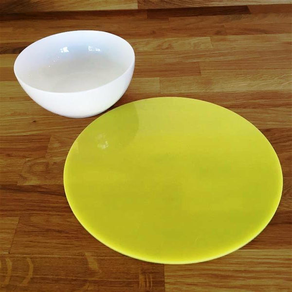 Round Placemat Set - Yellow