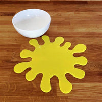 Splash Shaped Placemat Set - Yellow